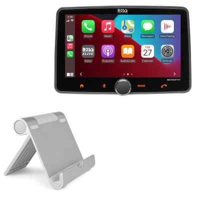 BoxWave Stand and Mount Compatible with BOSS Audio BE7ACP-CFT - VersaView Aluminum Stand, Portable, Multi Angle Viewing Sturdy