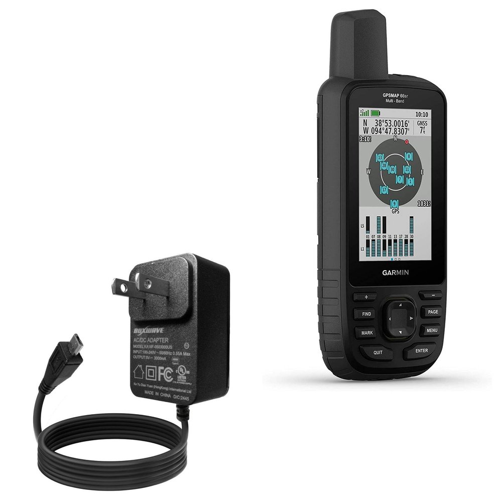 BoxWave Charger Compatible with Garmin GPSMAP 66sr - Wall Charger Direct (15W), Rapid Charge Your Device with Built-in 3ft Cable