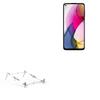 BoxWave Stand and Mount Compatible with BLU C5L (2021) - Pocket Aluminum Stand 3-in-1, Portable Multi Angle Viewing Riser - Metallic Silver view 1