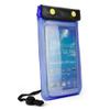 BoxWave Case Compatible with Garmin DriveSmart 66 - AquaProof Pouch, Triple Sealed Waterproof Carrying Pouch Lanyard - Blue view 2