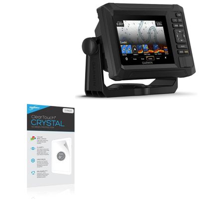 BoxWave Screen Protector Compatible with Garmin echoMAP UHD2 54cv - ClearTouch Crystal (2-Pack), HD Film Skin - Shields from Scratches