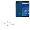 BoxWave Stand and Mount Compatible with BLU C6L (2021) - Pocket Aluminum Stand 3-in-1, Portable Multi Angle Viewing Riser - Metallic Silver view 1
