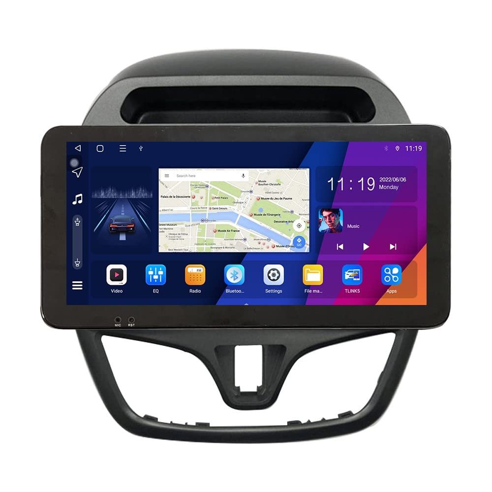 ZERTRAN 10.33" QLED/IPS 1600x720 Touchscreen CarPlay & Android Auto Android Autoradio Car Navigation Stereo Multimedia Player GPS Radio DSP ForChevy Spark Beat 2015 Daewoo matiz 2015-2018