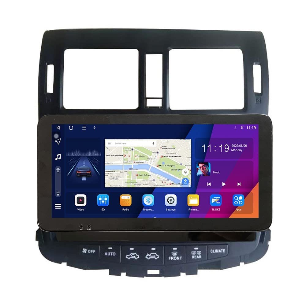 ZERTRAN 10.33" QLED/IPS 1600x720 Touchscreen CarPlay & Android Auto Android Autoradio Car Navigation Stereo Multimedia Player GPS Radio DSP Fortoyota Crown 2010-2013
