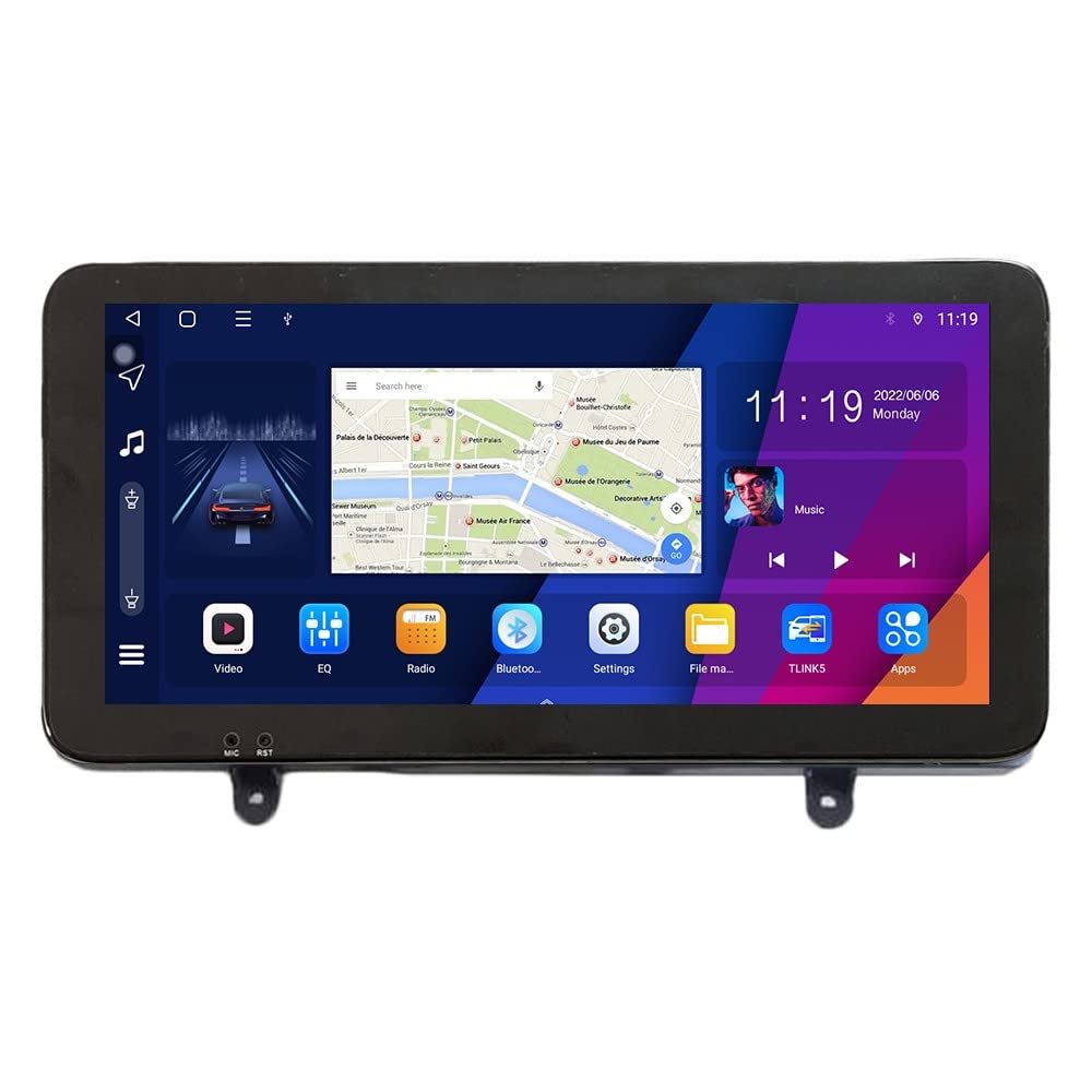 ZERTRAN 10.33" QLED/IPS 1600x720 Touchscreen CarPlay & Android Auto Android Autoradio Car Navigation Stereo Multimedia Player GPS Radio DSP Formazda atenza 2017-2019 with Control Botton