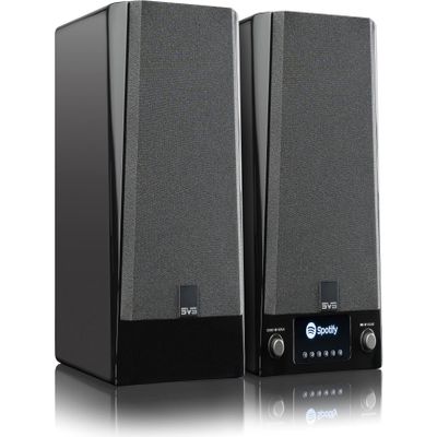 SVS Prime Wireless Pro Powered Speaker System with Chromecast and Airplay 2 - Pair (Piano Gloss Black)