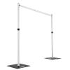 Hecis Heavy Duty Backdrop Stand, 10x10ft Pipe and Drape Stand Kit, Adjustable Arch Backdrop Stand, Back Drop Stand for Party Event, Trade Shows & Wedding Decor view 1