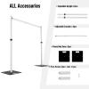 Hecis Heavy Duty Backdrop Stand, 10x10ft Pipe and Drape Stand Kit, Adjustable Arch Backdrop Stand, Back Drop Stand for Party Event, Trade Shows & Wedding Decor view 3