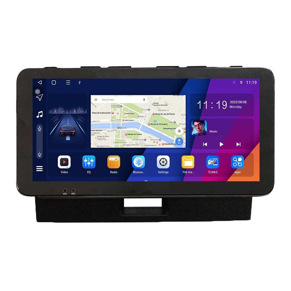 ZERTRAN 10.33" QLED/IPS 1600x720 Touchscreen CarPlay & Android Auto Android Autoradio Car Navigation Stereo Multimedia Player GPS Radio DSP Forsuzuki Wagon-r 2010-2017