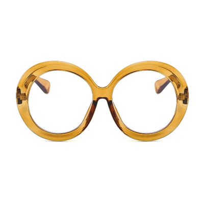 willochra Oversized Oprah style Spring hinge Readers Blue Light Blocking Computer round Reading Glasses for Women Men (brown, 2.5, multiplier_x)