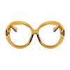 willochra Oversized Oprah style Spring hinge Readers Blue Light Blocking Computer round Reading Glasses for Women Men (brown, 2.5, multiplier_x) view 1