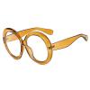 willochra Oversized Oprah style Spring hinge Readers Blue Light Blocking Computer round Reading Glasses for Women Men (brown, 2.5, multiplier_x) view 3