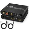Tendak HDMI Audio Extractor, 4K HDMI to Optical SPDIF + 3.5mm Stereo + RCA L/R Audio Adapter Converter with Volume Control Support 4K@60Hz HDCP 2.2 HDR 3D YUV 4:4:4 view 1