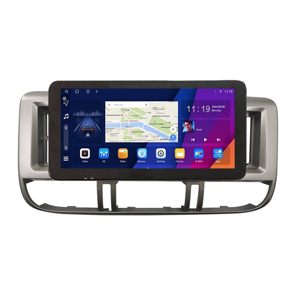 ZERTRAN 10.33" QLED/IPS 1600x720 Touchscreen CarPlay & Android Auto Android Autoradio Car Navigation Stereo Multimedia Player GPS Radio DSP ForNiss an x-Trail 2006