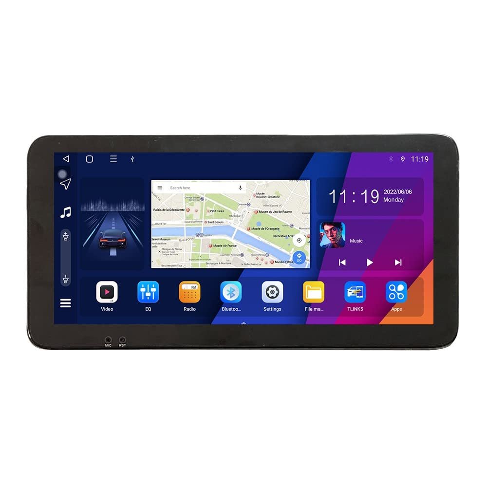ZERTRAN 10.33" QLED/IPS 1600x720 Touchscreen CarPlay & Android Auto Android Autoradio Car Navigation Stereo Multimedia Player GPS Radio DSP Forlada granta 2011-2018