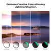 K&F CONCEPT 77mm Magnetic GND8 ND8 ND64 ND1000 Magnetic Basic Ring Camera Lens Filters Kit (5 Pack) -Optical Glass Neutral Density Filters Kit with 28 Multi-Layer Coated (Nano-X Series) view 3