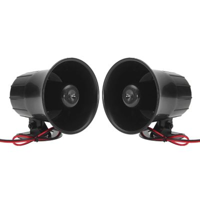 Pasotim 2X 12V 20W Car Truck RV Electric Siren Horn Speaker Van PA Loud Sound Alarm