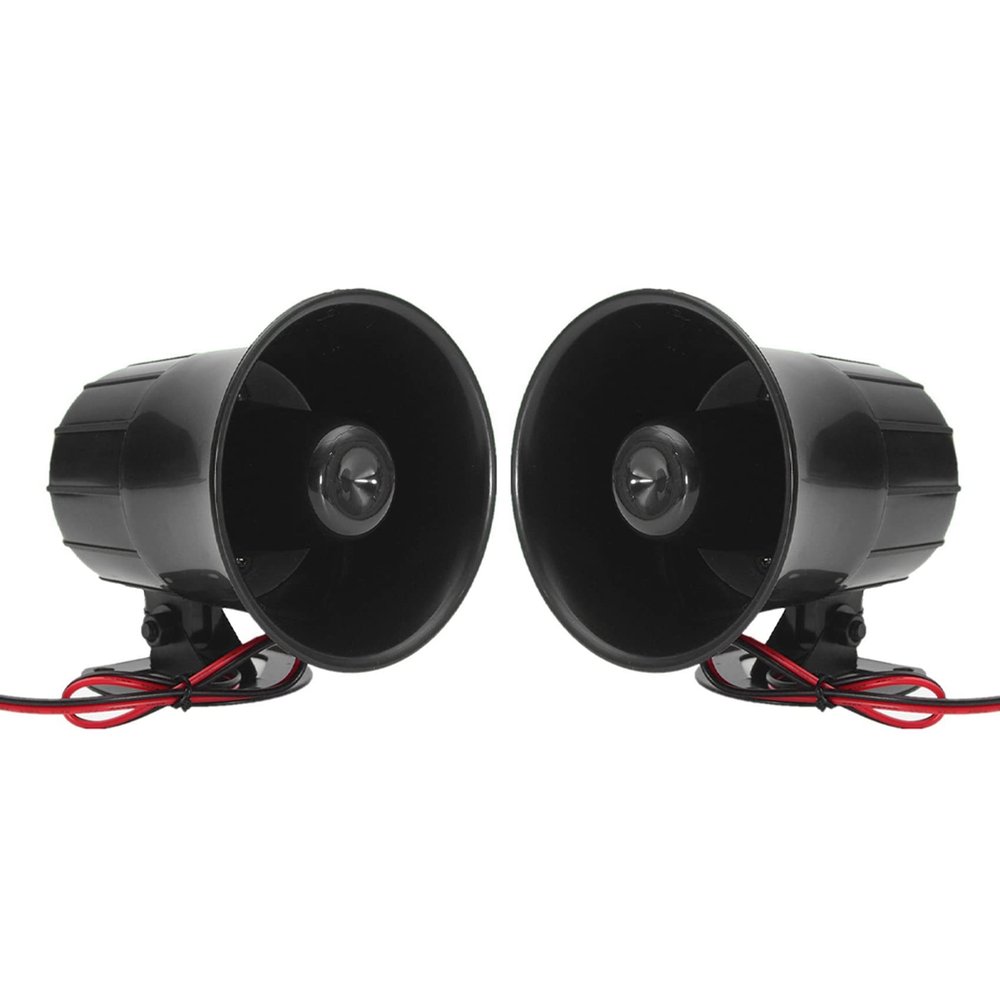 Pasotim 2X 12V 20W Car Truck RV Electric Siren Horn Speaker Van PA Loud Sound Alarm