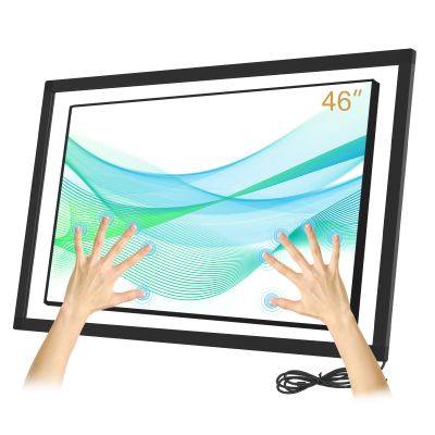 Senisway 46 inch IR Touch Screen Frame 20 Points Interactive Infrared Touch Screen Overlay Frame Free Driver Plug and Play for Kiosk, TV