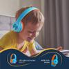 PowerLocus PLED Kids Bluetooth Headphones, Kids Wireless Headphones with LED Lights, 74/85/94dB Safe Volume, Micro SD, AUX Cable, Hi-Fi Stereo, Built-in Mic Over Ear Kid Headphone for Travel/Tablet/PC view 4