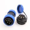 DRRI TY28 5Pin Male Plug Female Socket 380V 25A High Voltage Solder-Free Waterproof Screw Crimp Rear Nut Panel Mount Connector view 2
