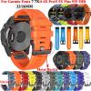 GANYUU Smart Watch Silicone Replacement Straps for Garmin Fenix 7 7X 6 6X Pro 5X 5Plus 3HR 935 Wristband Band 22 26mm Quickfit Bracelet (Color : Black Yellow, Size : 22mm Fenix 7) view 2