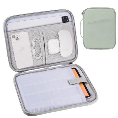 9-11 Inch Tablet Carrying Case, Padded Travel Sleeve Bag for iPad Pro 11-in (M4), iPad 10.9 (10th Gen), iPad Air 11-in (M2), Galaxy Tab S9/S8 (Mint Green-11)