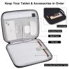 9-11 Inch iPad Carrying Case, Padded Travel Tablet Sleeve Bag for iPad Pro 11-in (M4), iPad 10.9 (10th Gen), iPad Air 11-in (M2), Galaxy Tab S9/S8 (Black-11) view 3