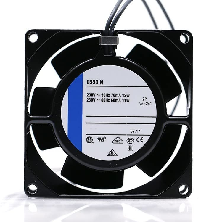 8550N AC230V 70/60mA 12/11W 8038 8cm 2-Wire Cooling Fan