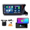 Kunfine CarPlay Android Auto Navigation Stereo GPS Radio Reverse Camera Display 10.33" QLED Touchscreen Headunit Tablet Pad Media Player for Honda City 2014-2017RHD, if Applicable Quad Core 1G+32G view 1