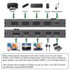 USB C KVM Switch 4K@60Hz,MLEEDA USB C Switch 2 Computers Share 1 Monitor and 4 USB Devices,Compatible with Thunderbolt 3,with 100 W Power Delivery Option,Wired Remote and 3 Cables Included view 3