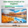 USB C KVM Switch 4K@60Hz,MLEEDA USB C Switch 2 Computers Share 1 Monitor and 4 USB Devices,Compatible with Thunderbolt 3,with 100 W Power Delivery Option,Wired Remote and 3 Cables Included view 4