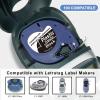 5 X White on Black Tape Replacement for Dymo Label Maker Refills Plastic 12mm X 3m Compatible with Dymo Letratag Refills for Letra tag LT100H LT100T QX50 Label Maker Tape view 2