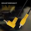 Duttek 5ft/1.5M Right Angle RCA Cable, 90 Degree Male to Male Stereo with 4K Gold-Plated Port for Amplifiers, Home Theater, HDTV, Home Stereo and DVD view 4
