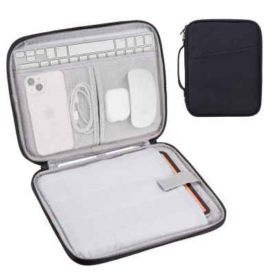 iPad Pro 12.9 Carrying Case Bag, Padded Tablet Sleeve for iPad Pro 13-in (M4), iPad Air 13-in (M2), Surface Pro 9/8, 12.4 Galaxy Tab S9+/S8+ (Black-12.9)