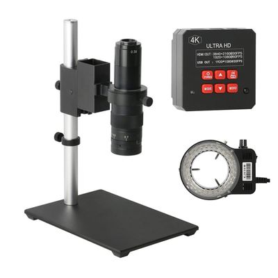 Microscope Kit 38MP 4K Digital Microscope Camera, Continus Zoom 100X 130X 180X 300X 500X C Mount Lens Microscope Lens Adapters (Color : J)