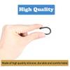 OPUGIT 8 Pairs Eyeglass Replacement Temples, Silicone Eyeglass End Tips Ear Sock Pieces Tube Sleeve for Thin Metal Eyeglass Legs,Black/Grey view 4