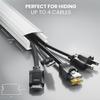 Cord Covers for Wires on Wall - 150in Cable Management Cable Hider - Cord Hiders for TV On Wall - Paintable Cable Concealer - Wire Covers for Cords - 10X (L16 x W1.1 x H0.55) - Large | White view 3