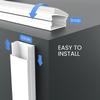 Cord Covers for Wires on Wall - 150in Cable Management Cable Hider - Cord Hiders for TV On Wall - Paintable Cable Concealer - Wire Covers for Cords - 10X (L16 x W1.1 x H0.55) - Large | White view 4