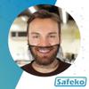 SAFEKO Disposable Honeycomb Nylon Beard Nets | Breathable, Durable | 1,000 Count [BLACK | 21"] view 2