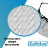 SAFEKO Disposable Honeycomb Nylon Beard Nets | Breathable, Durable | 1,000 Count [BLACK | 21"] view 3