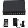 4CH Video Quad Multiplexer with Loopout, Remote Control and Free 1 Amp Power Adapter for CCTV Surveillance System and Home Secruity view 1