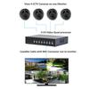 4CH Video Quad Multiplexer with Loopout, Remote Control and Free 1 Amp Power Adapter for CCTV Surveillance System and Home Secruity view 3