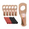 20pcs 8 AWG-5/16 Ring Battery Lugs, Copper Lugs, Battery Cable Ends, Tubular Ring Terminals, Crimp Wire Ring Lugs, Battery Terminal Connectors with Heat Shrink Tubing (20, 8 Awg - 5/16" (M8) Ring) view 1