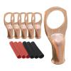 20pcs 8 AWG-1/2 Ring Battery Lugs, Copper Lugs, Battery Cable Ends, Tubular Ring Terminals, Crimp Wire Ring Lugs, Battery Terminal Connectors with Heat Shrink Tubing (20, 8 Awg - 1/2" (M12) Ring) view 1