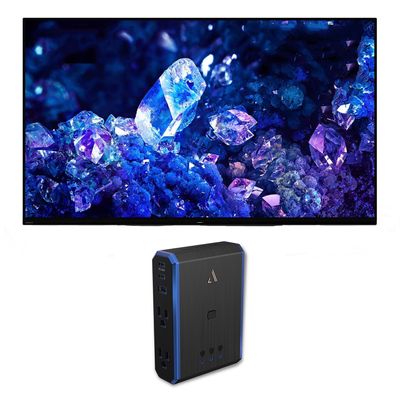 Sony XR48A90K 48" 4K Bravia XR OLED High Definition Resolution Smart TV with an Austere 5S-PS4-US1 4-Outlet Power with Omniport USB (2022)