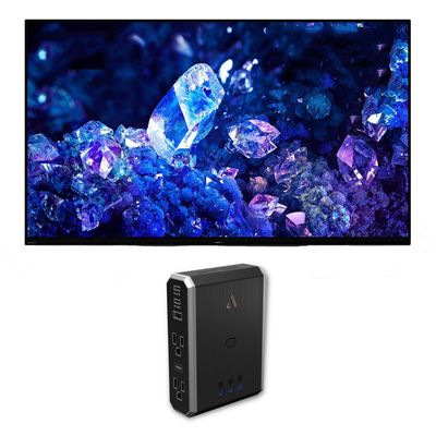 Sony XR42A90K 42" 4K Bravia XR OLED High Definition Resolution Smart TV with an Austere 7S-PS4-US1 4-Outlet Power with Omniport USB (2022)