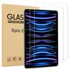 [2 Pack] Epicgadget Screen Protector for iPad Pro 12.9 (6th Generation) (2022), Tempered Glass Screen Protector High Definition/Scratch Resistant for Apple iPad Pro 12.9 (2022/2021/2020/2018) view 1
