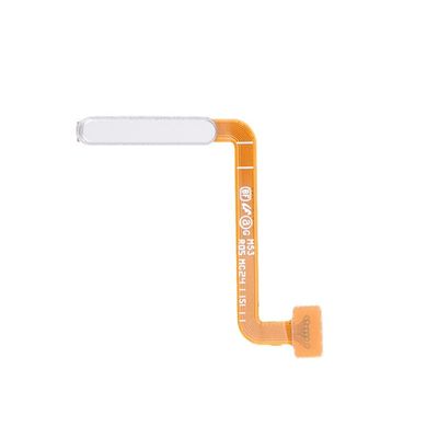 Fingerprint Finger Print Touch ID Sensor Power Button Flex Cable Repair Parts for Samsung Galaxy M53 sm-m536 5G - White