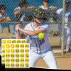 Jecery 200 Pcs Baseball Softball Helmet Decal, Yellow, Letter Style view 2